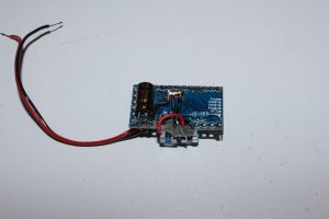 Rückseite Aufgebaute Blinklichtschaltung